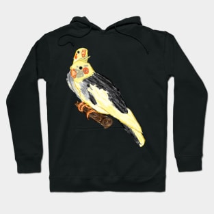 Nice Artwork showing a Cockatiel V Hoodie